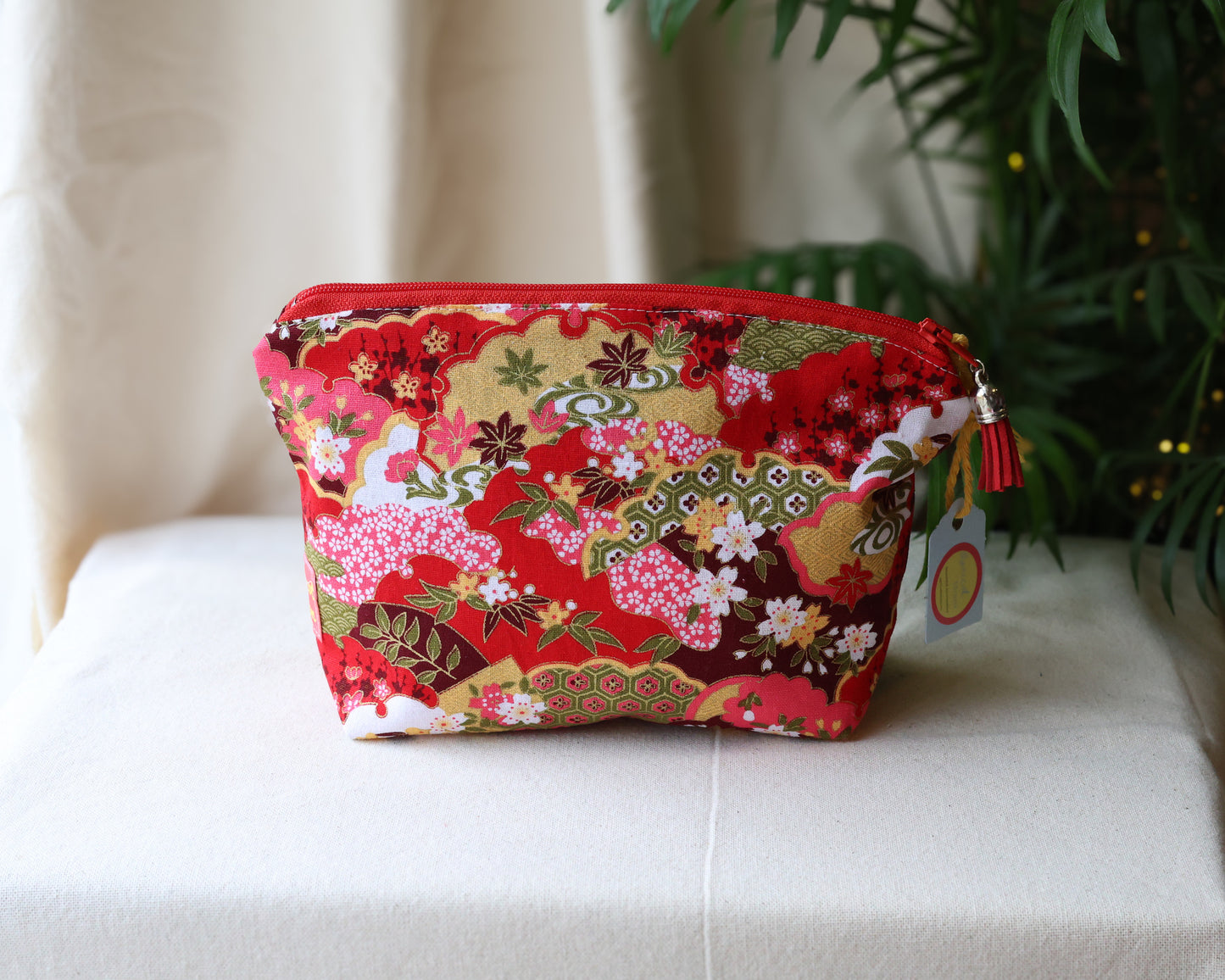 Isumi Red Japanese Everyday Pouch