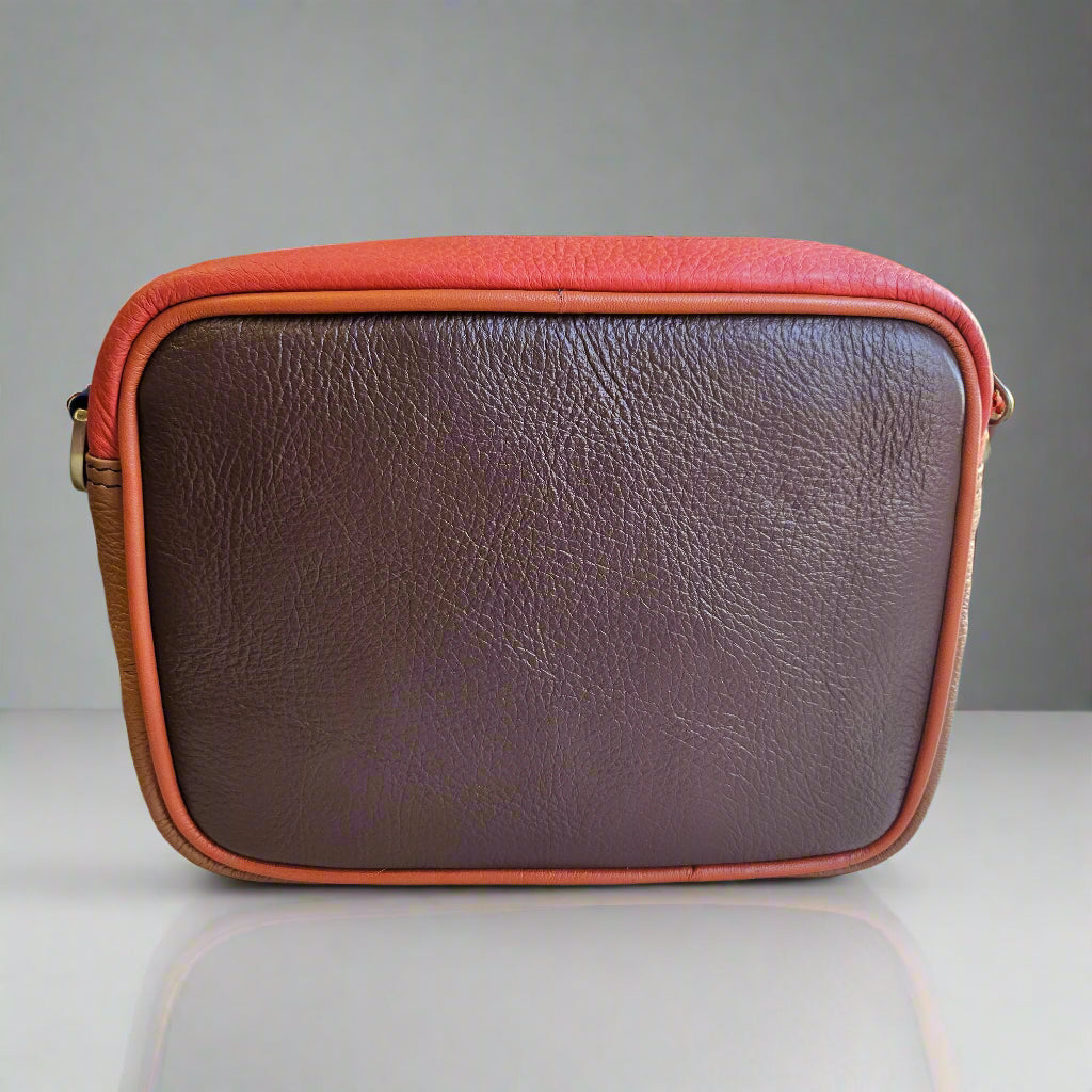 Faith Orange Zebra Camera Bag