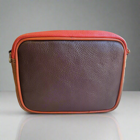 Faith Orange Zebra Camera Bag