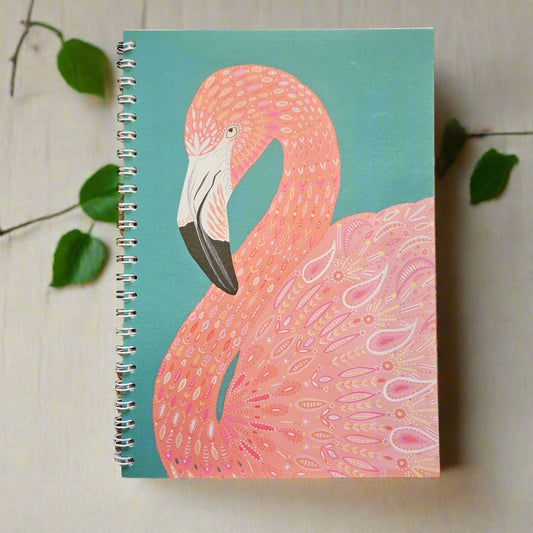 Original Art Flamingo A5 Notebook