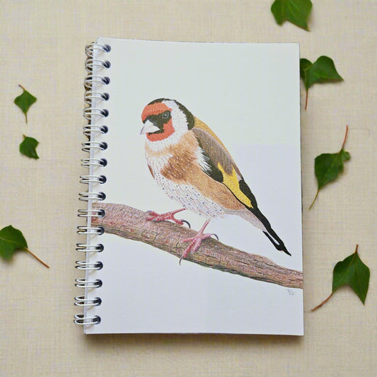 Original Art Goldfinch A6 Notebook