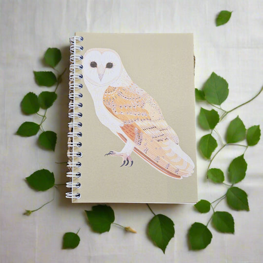Original Art Barn Owl A6 Notebook
