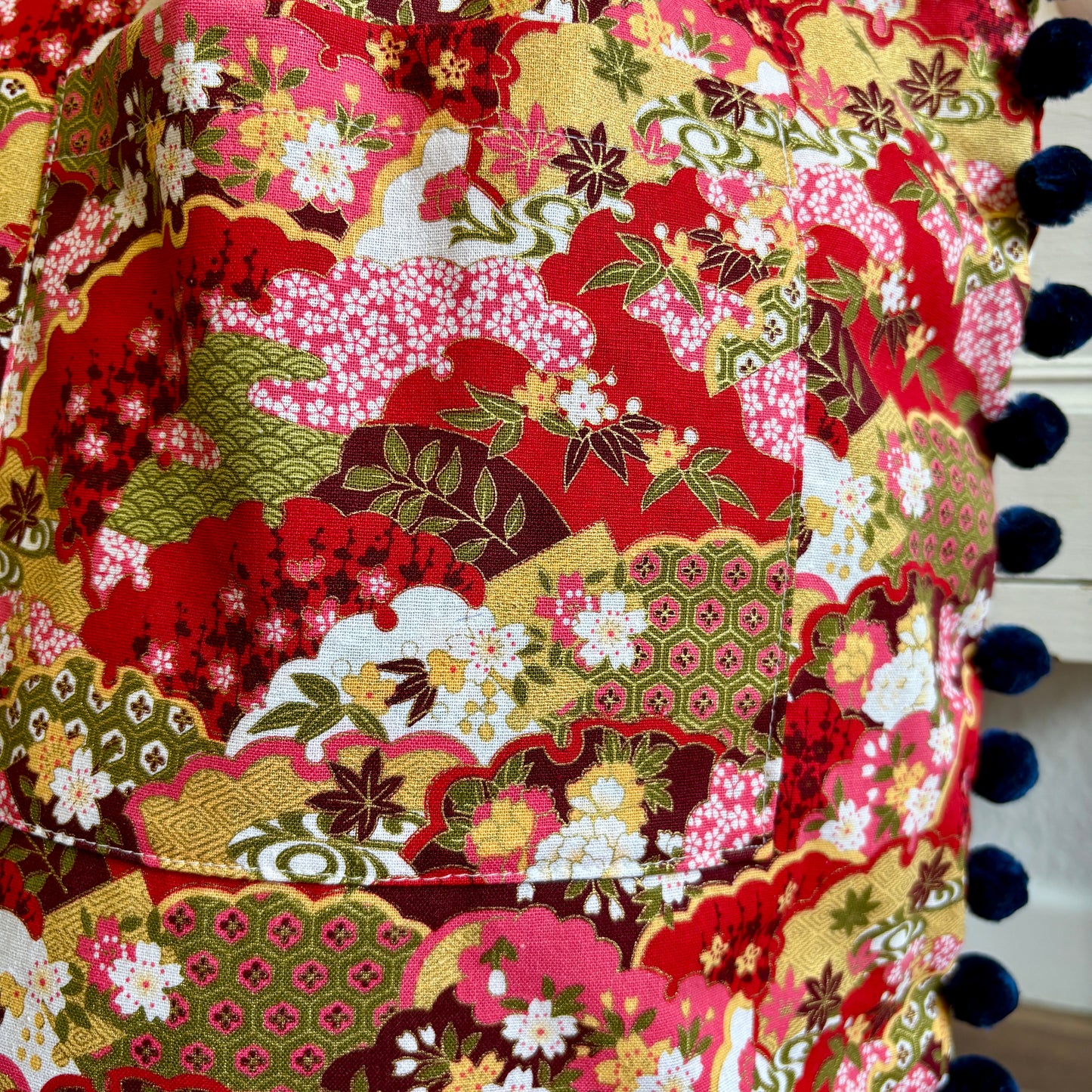 Isumi Japanese Tote With Navy Trim