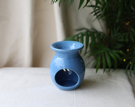 Blue Floral Wax Burner