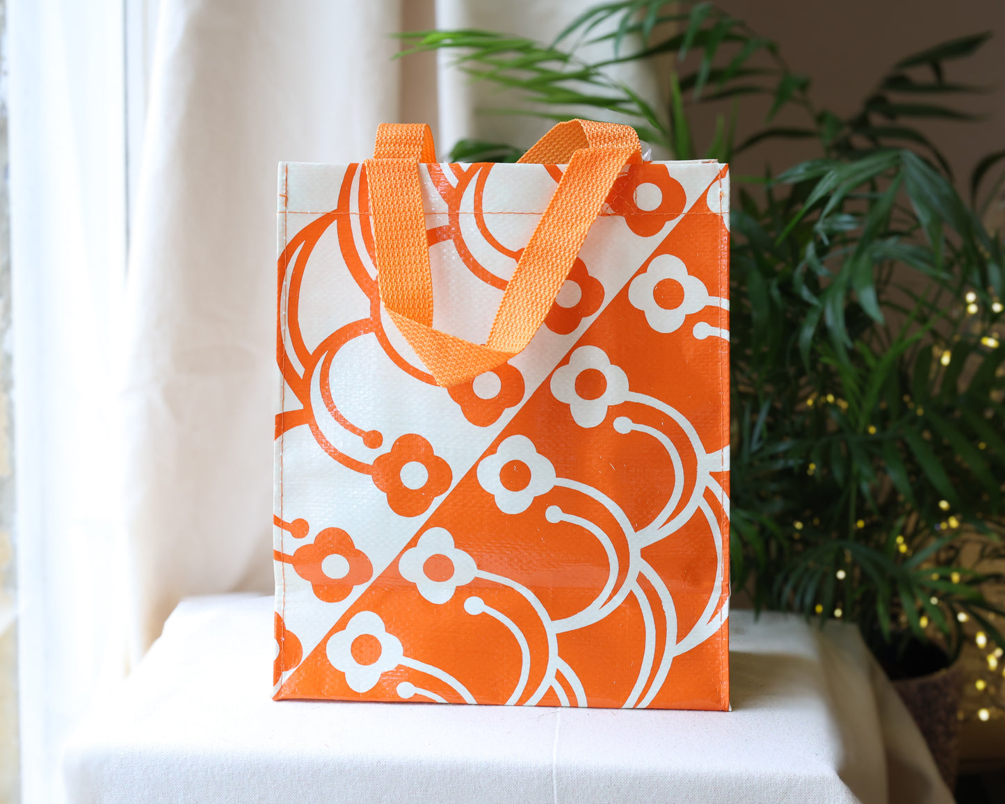 Petal Print Handy Tote