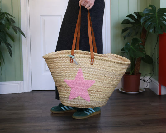Emma Pink Star French Basket