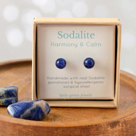 6mm Sodalite Ball Studs
