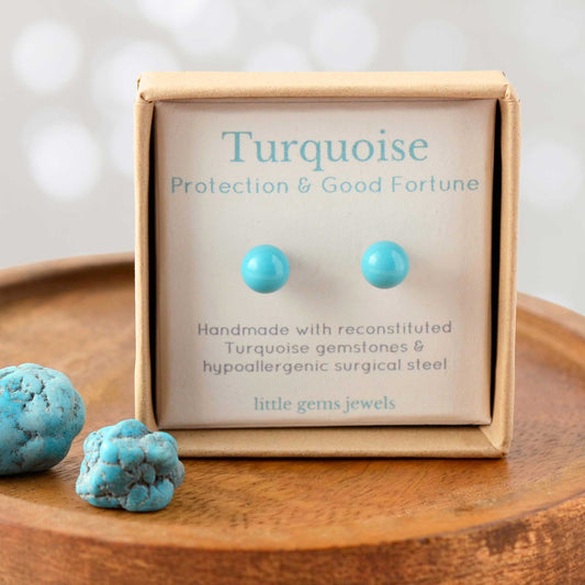 6mm Turquoise Ball Studs