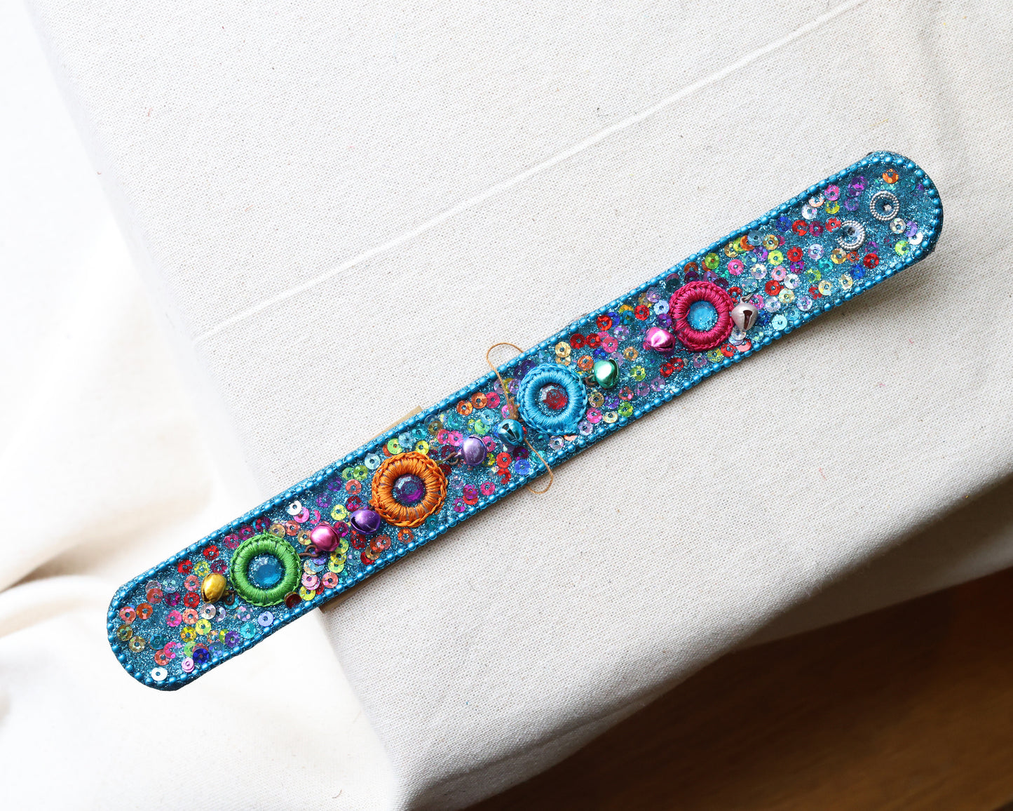 Singing Bell Embroidered Incense Holder