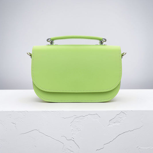 Aura Handmade Leather Bag - Grass Green