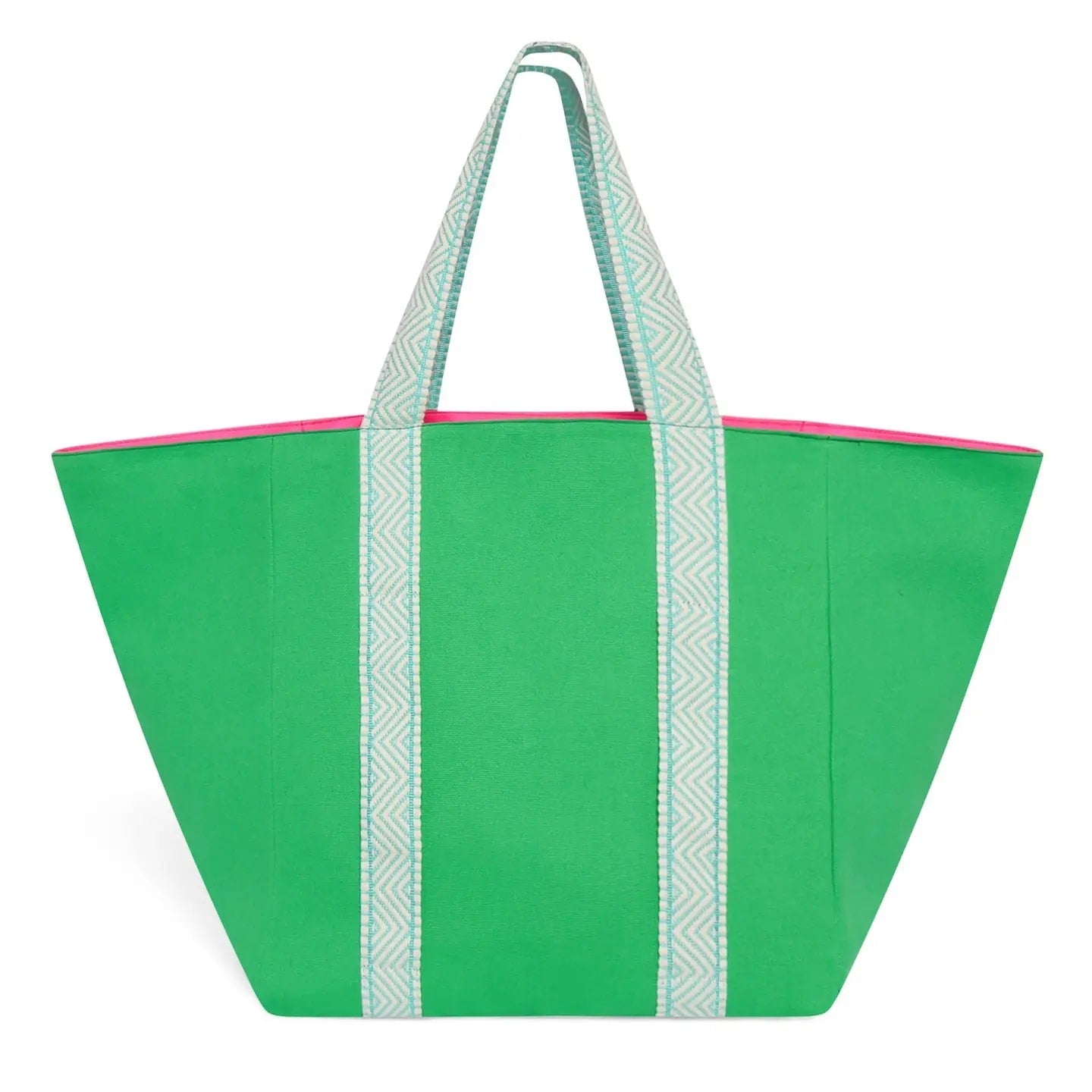Bright Green & Neon Turquoise Tote Bag