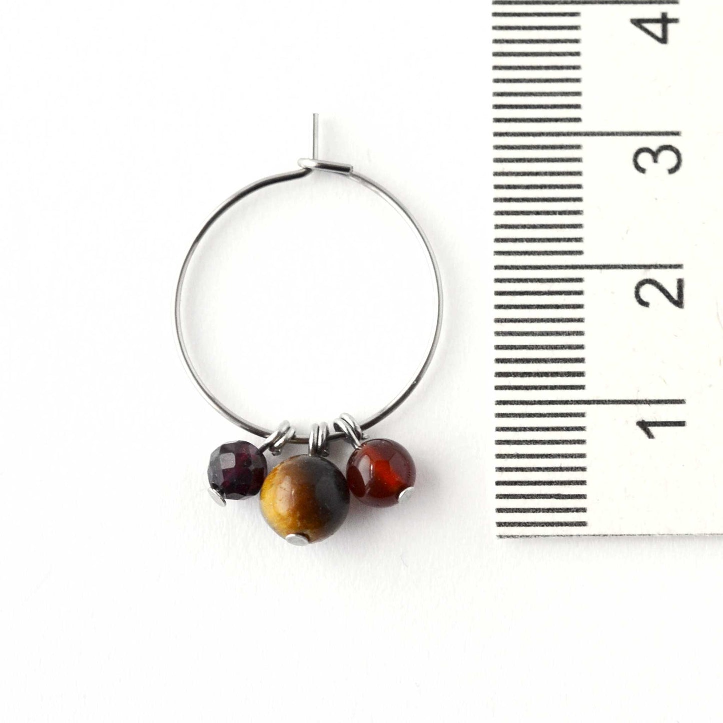 Confidence Gemstone Hoop Earrings
