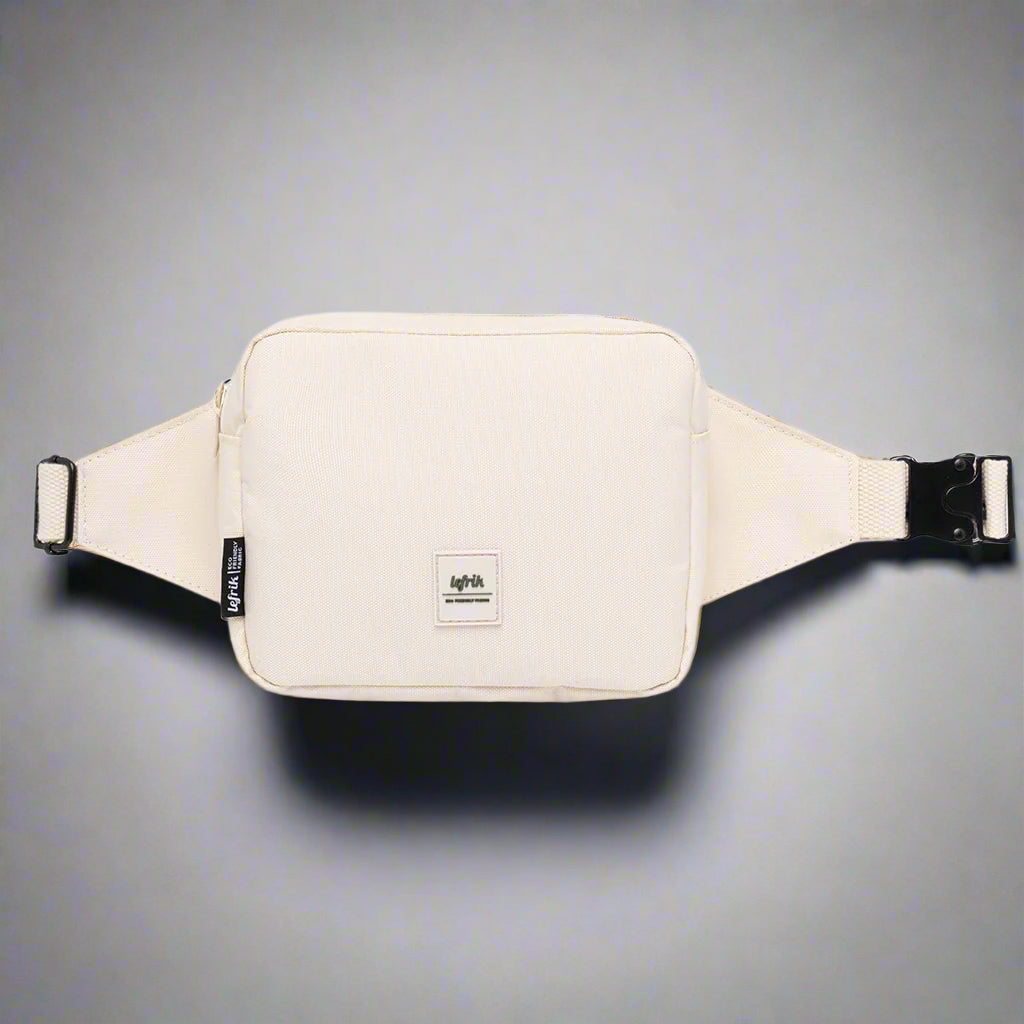 Cream Repurposed Sling Bag