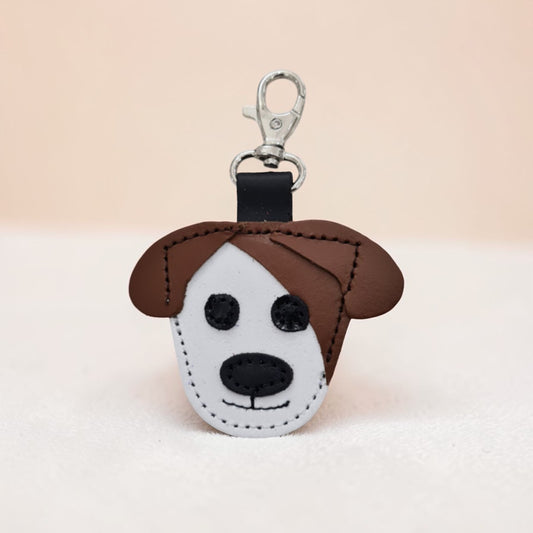 Cute Dog Bag Charm - Chestnut