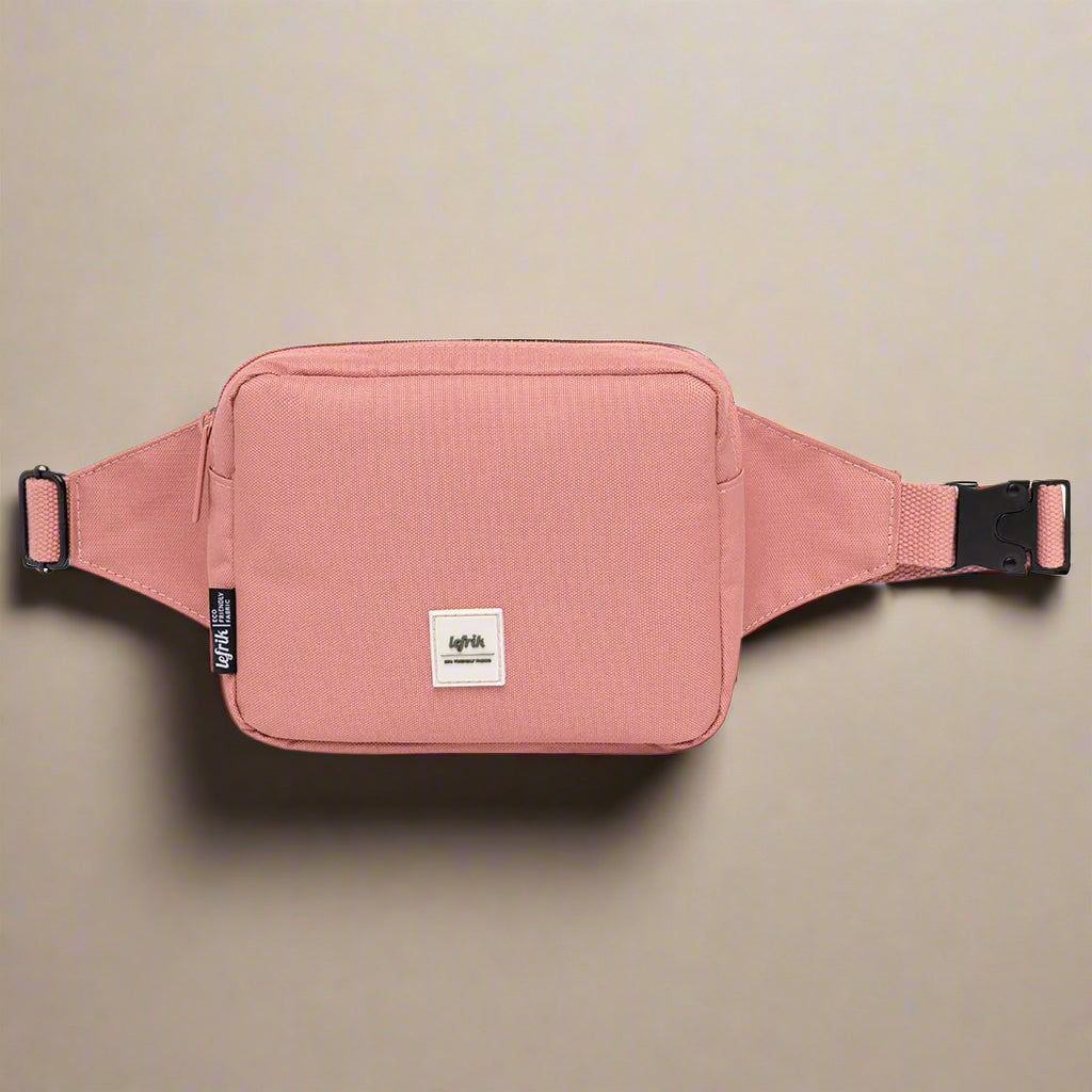 Dusty Pink Repurposed Sling Bag
