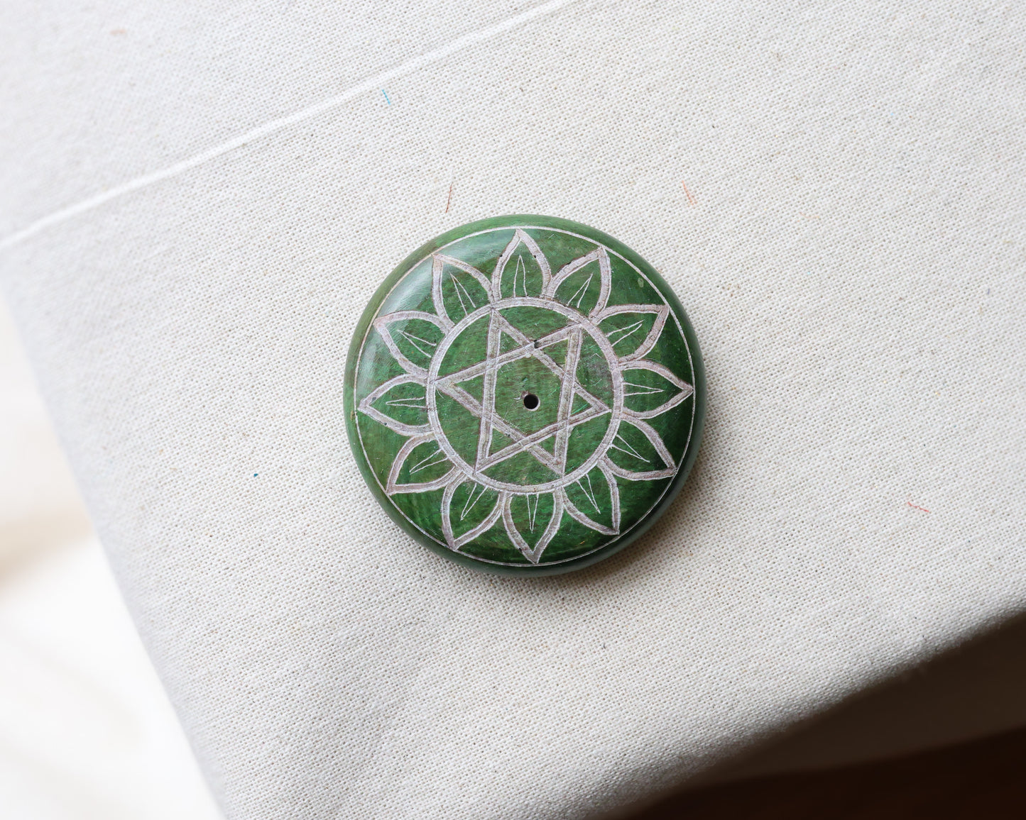 Chakra Soapstone Incense Holder
