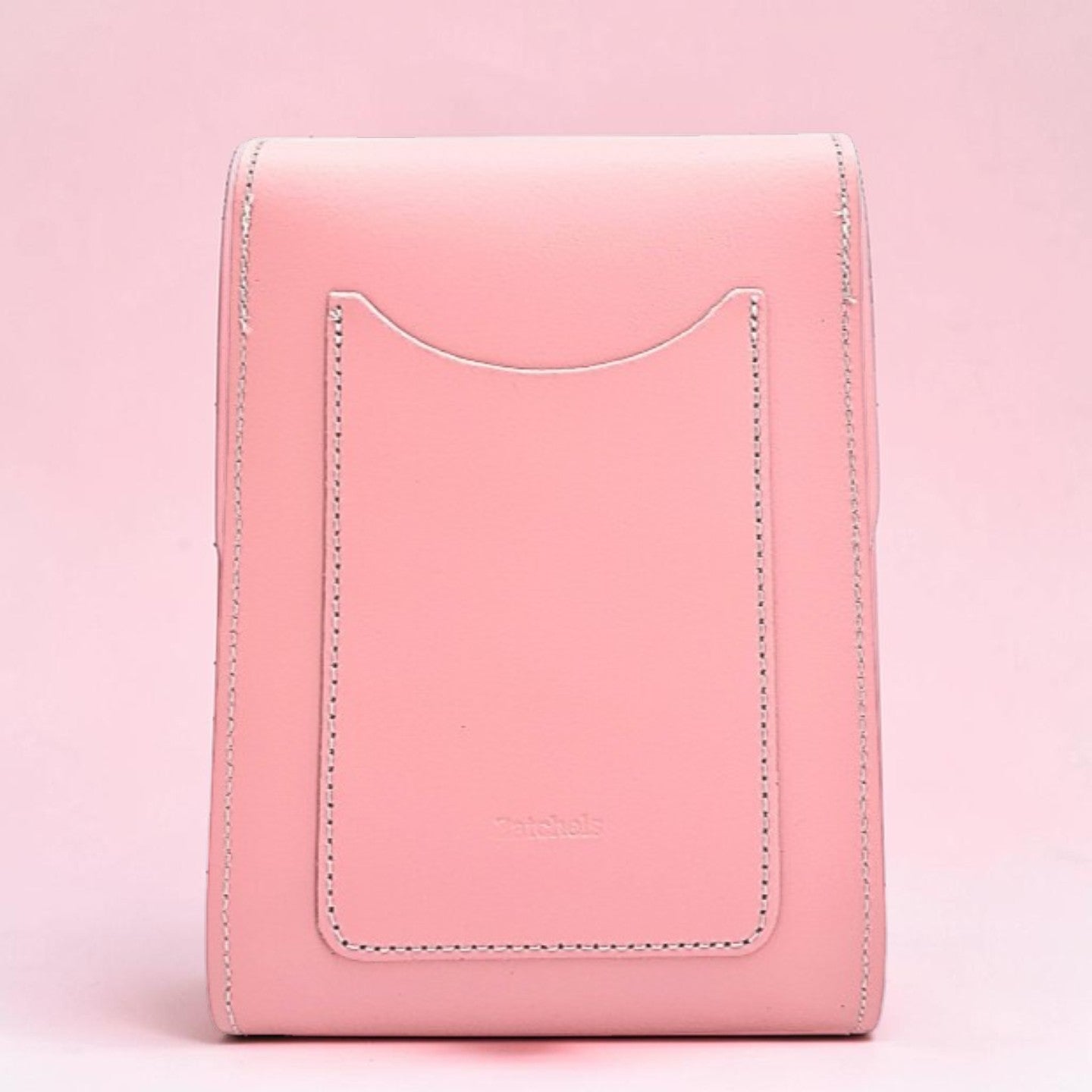 Handmade Leather Festival Phone Bag - Pastel Pink