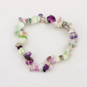 Fluorite Crystal Chipstone Bracelet