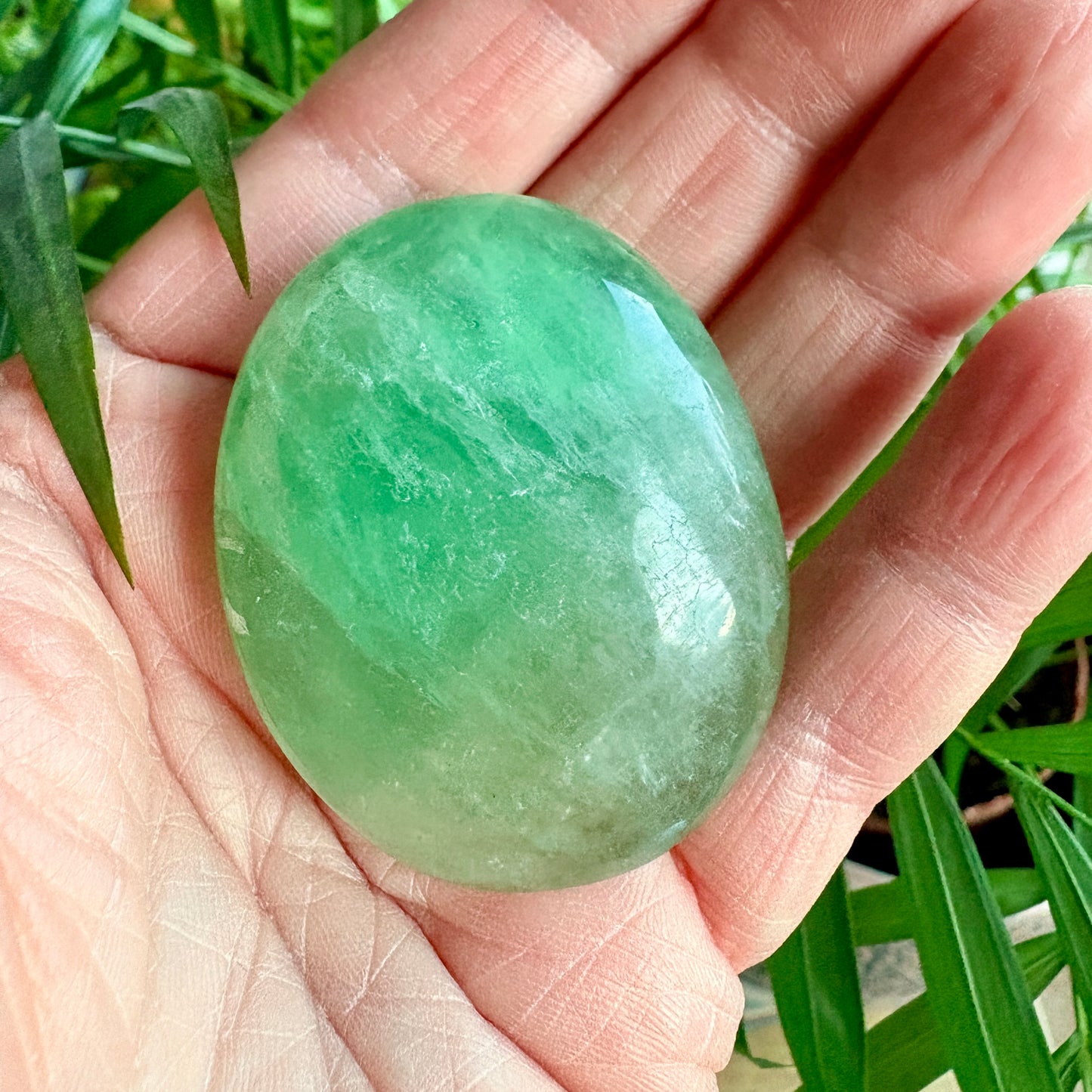 Fluorite Palm Stone