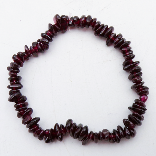 Garnet Crystal Chipstone Bracelet