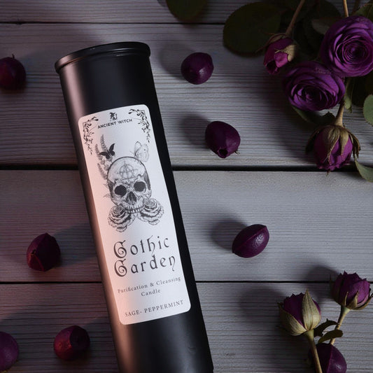 Gothic Garden Ancient Witch Ritual Candle