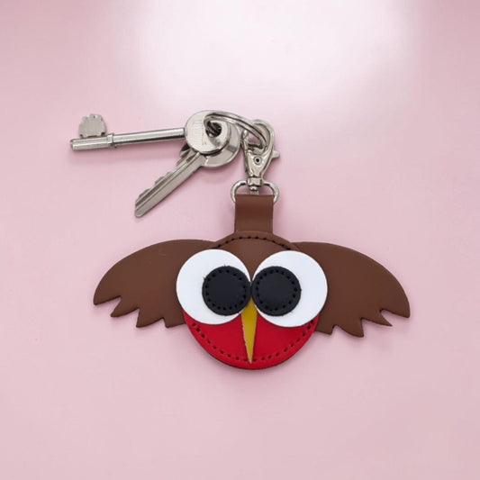 Robin Handmade Leather Bag Charm