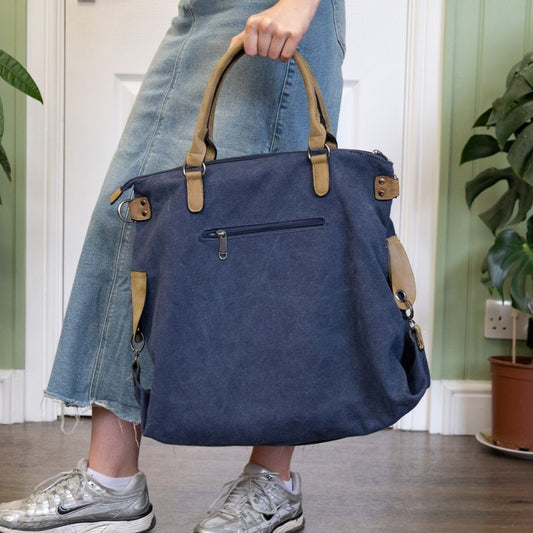 Midnight Canvas Star Tote