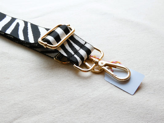Zebra Print Swappable Bag Strap