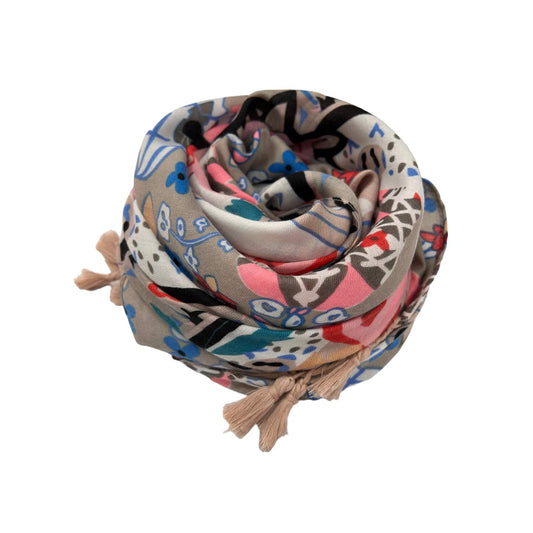 Indian Mocha Tassel Scarf