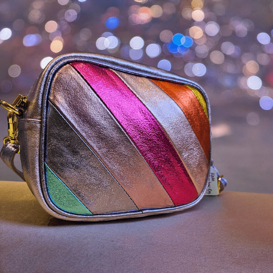 Kate Rainbow Metallic Leather Crossbody Bag