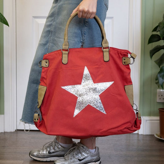 Ruby Canvas Star Tote