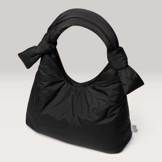 Soft Cloud Knot Bag - Black