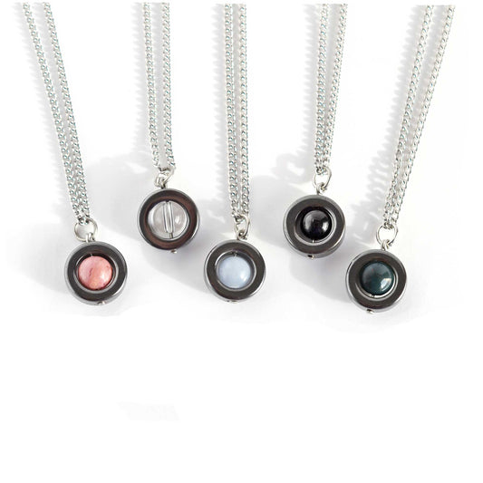 Gemstone Spinner Necklace