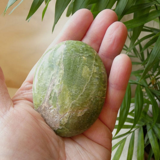 Tremolite Palm Stone