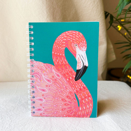Original Art Flamingo A6 Notebook
