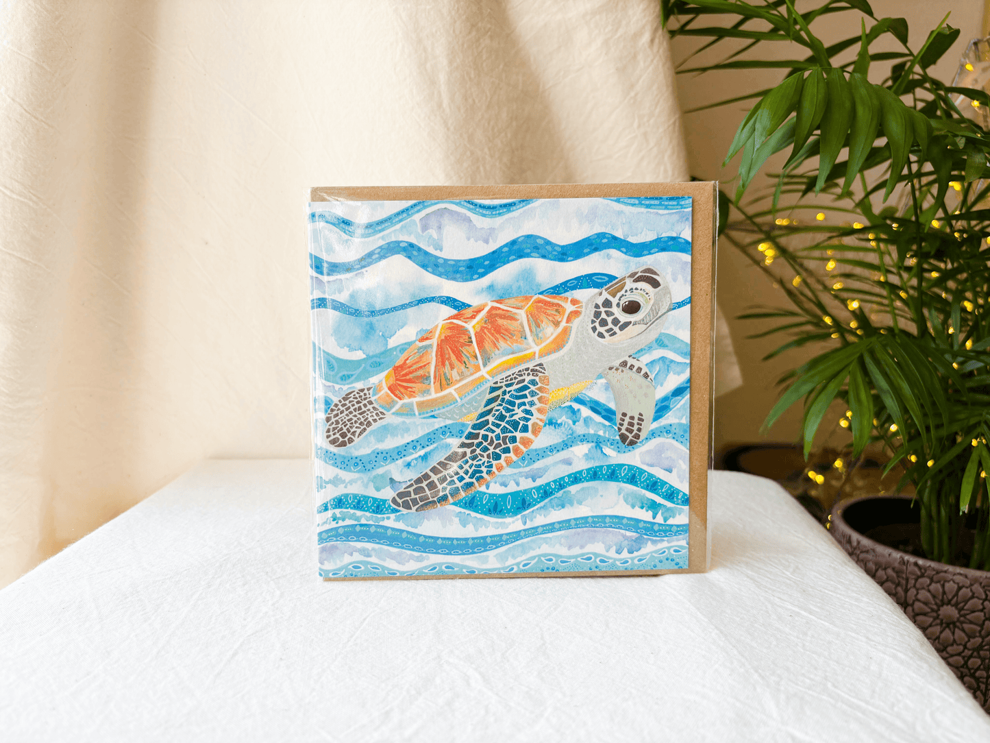 Green Sea Turtle Card