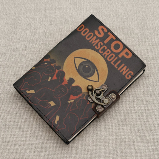 Leather Notebook – Stop Doom Scrolling