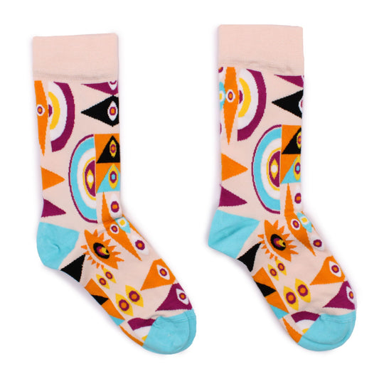 Psychedelic Evil Eye Bamboo Socks S/M