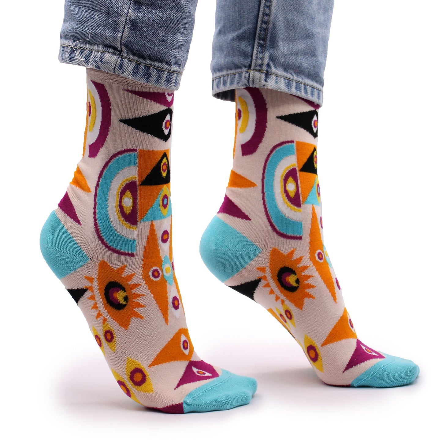 Psychedelic Evil Eye Bamboo Socks S/M