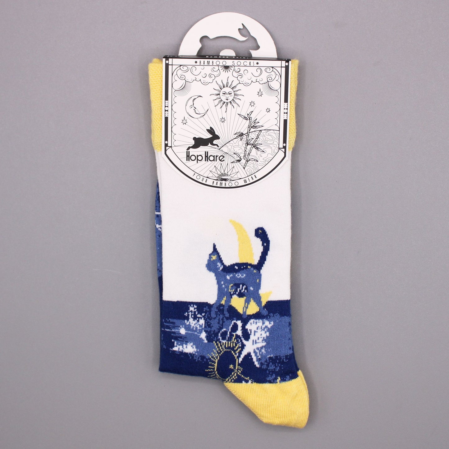 Midnight Cat Bamboo Socks S/M