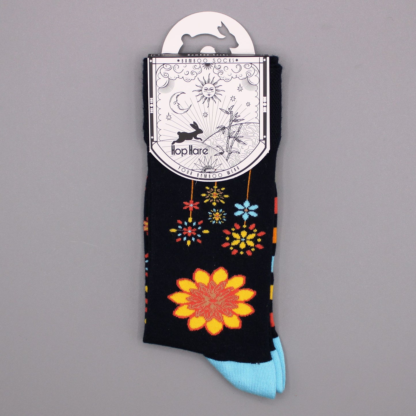 Mandala Flowers Bamboo Socks S/M