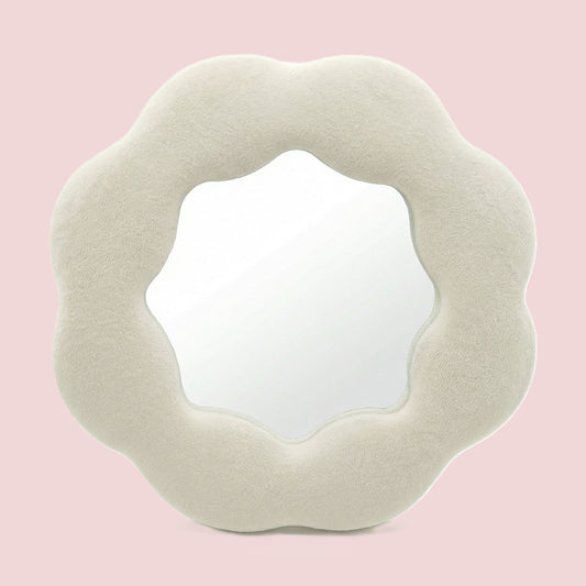 Flower Soft Squiggly Mirror – Stone