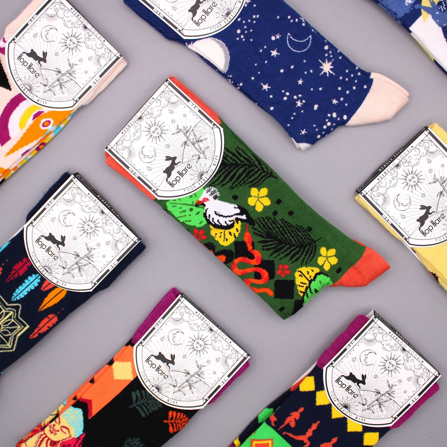 Psychedelic Evil Eye Bamboo Socks S/M