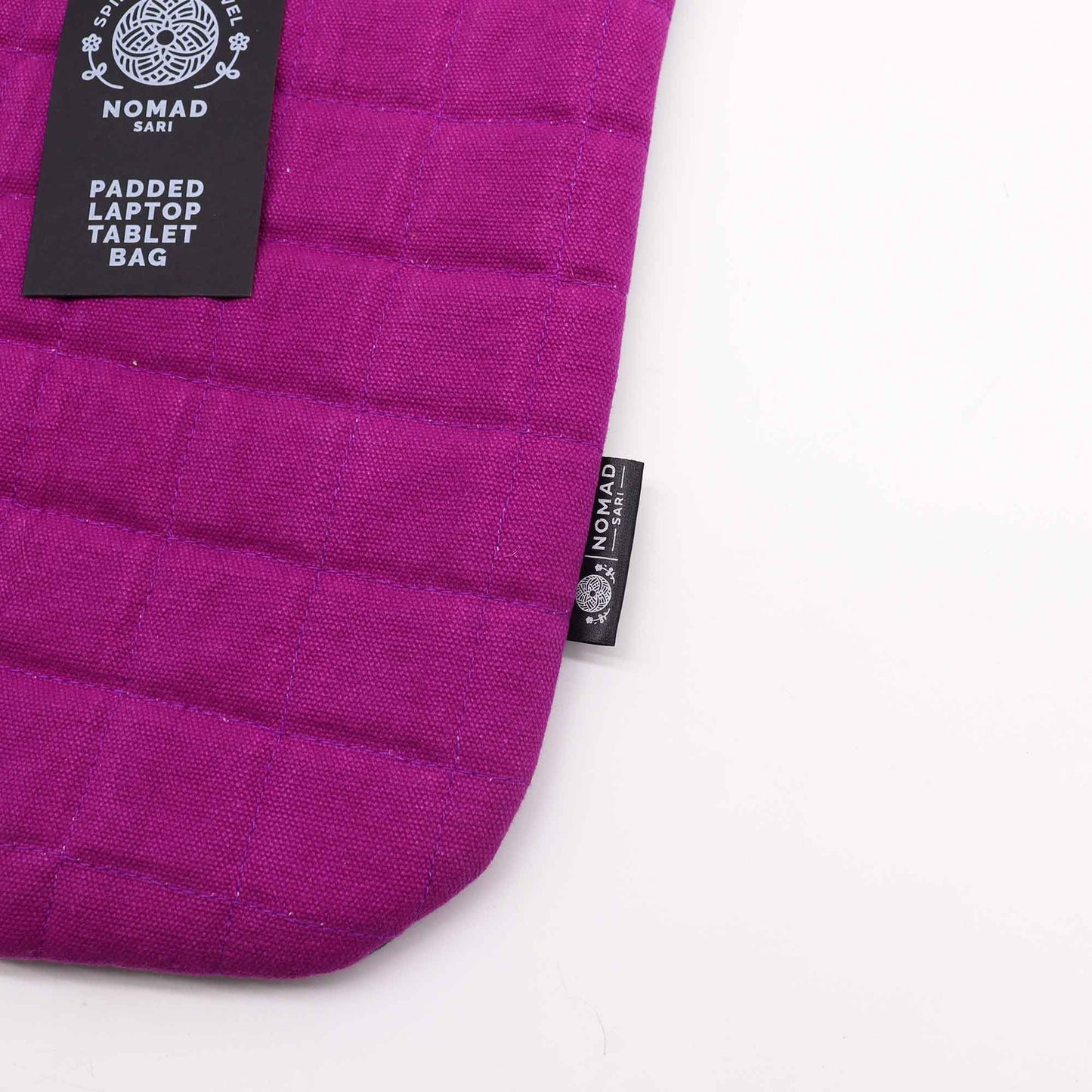 Quilted Tech Pouch In Mulberry