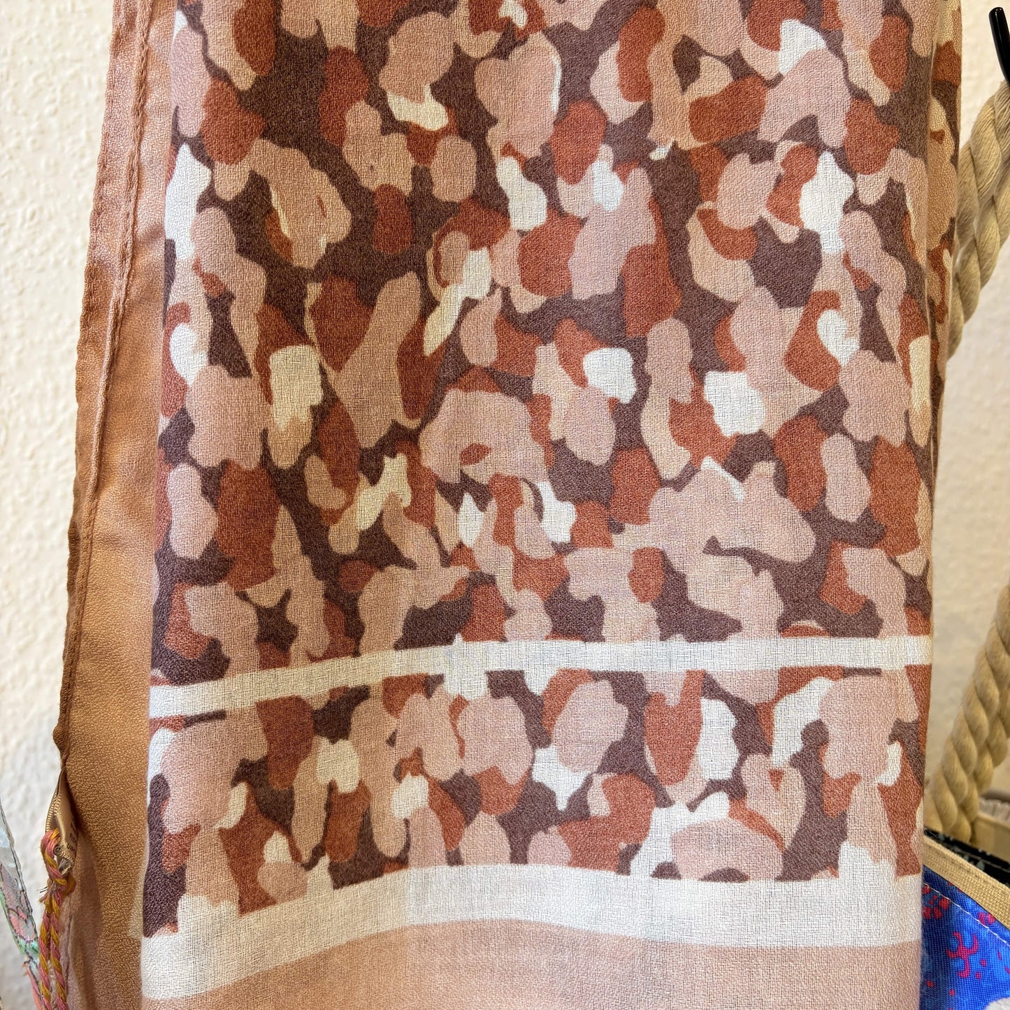 Camouflage & Mocha Print Scarf