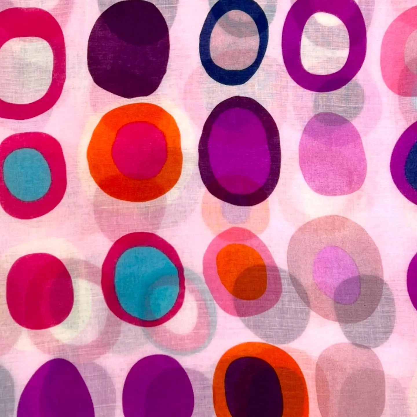 Retro Pink Dots Scarf