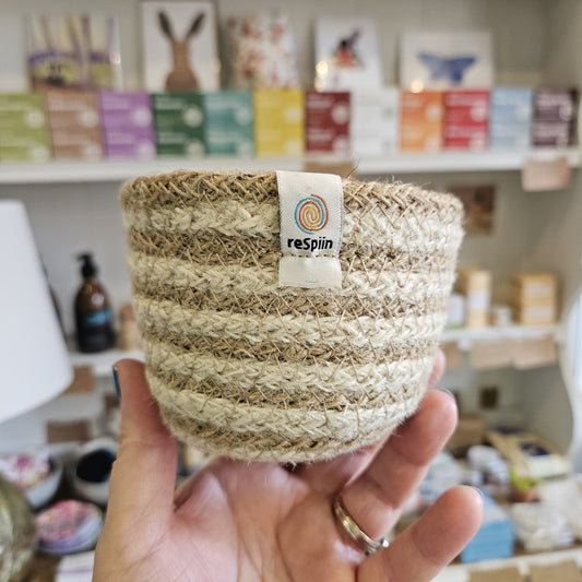 Small Striped Deep Basket