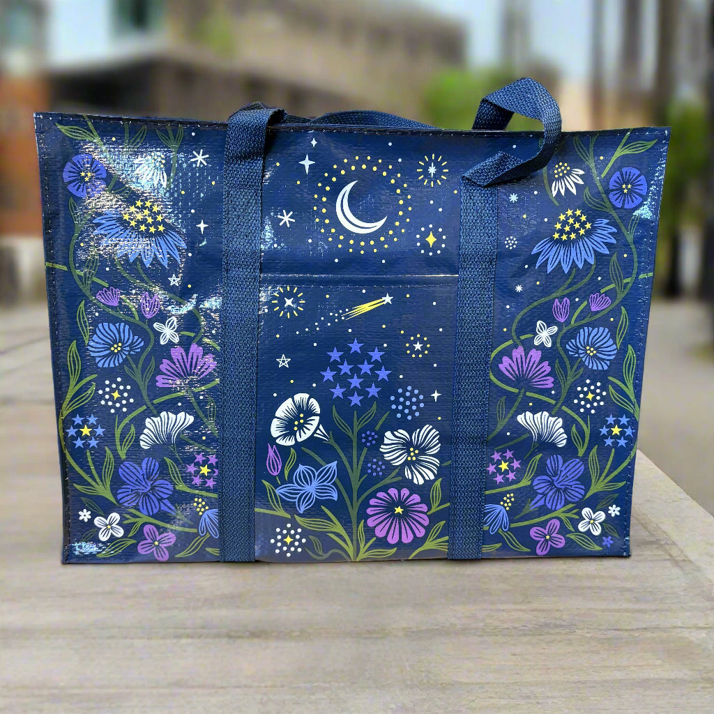 Starry Garden Shoulder Tote