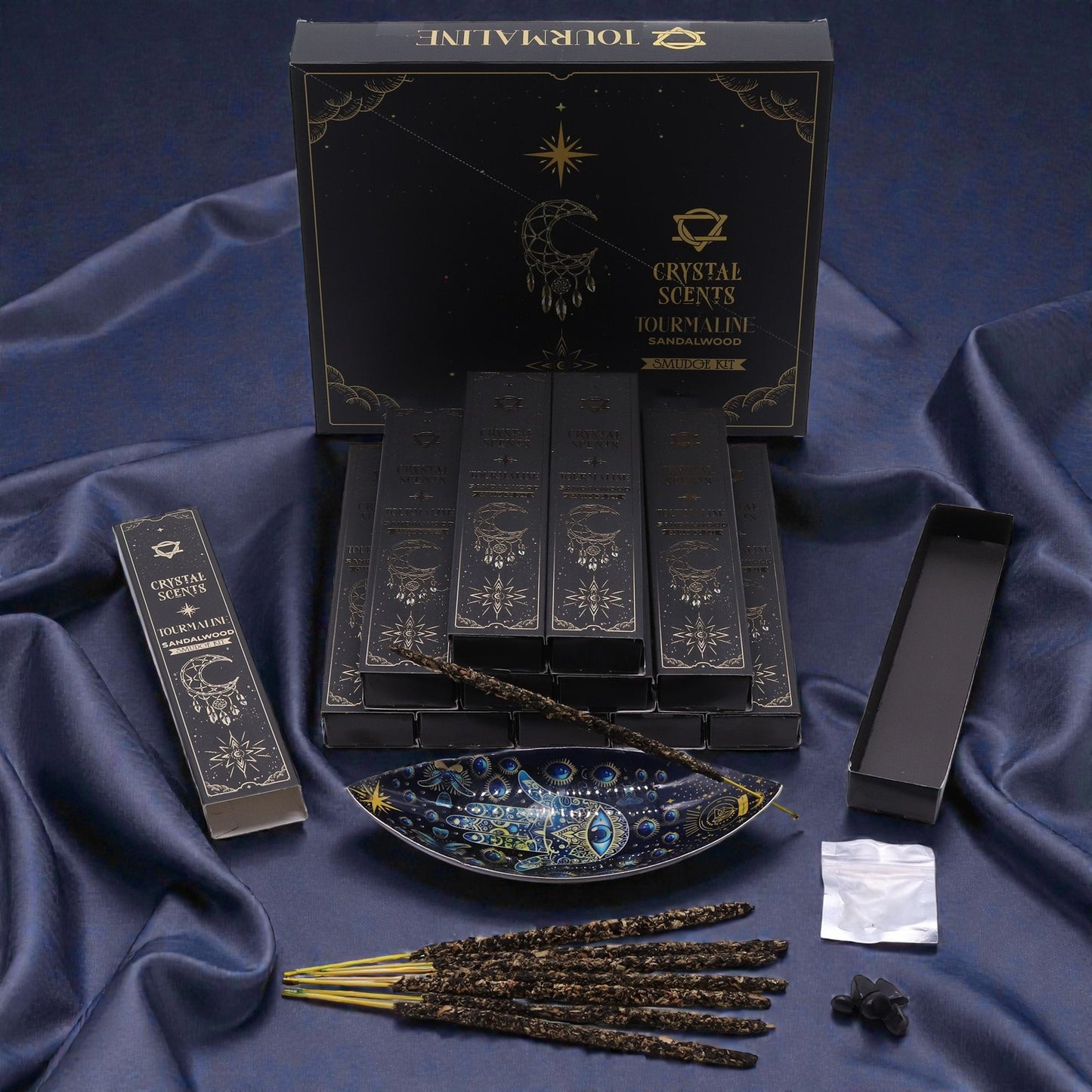 Tourmaline Crystal Scents Smudge Incense - Sandalwood