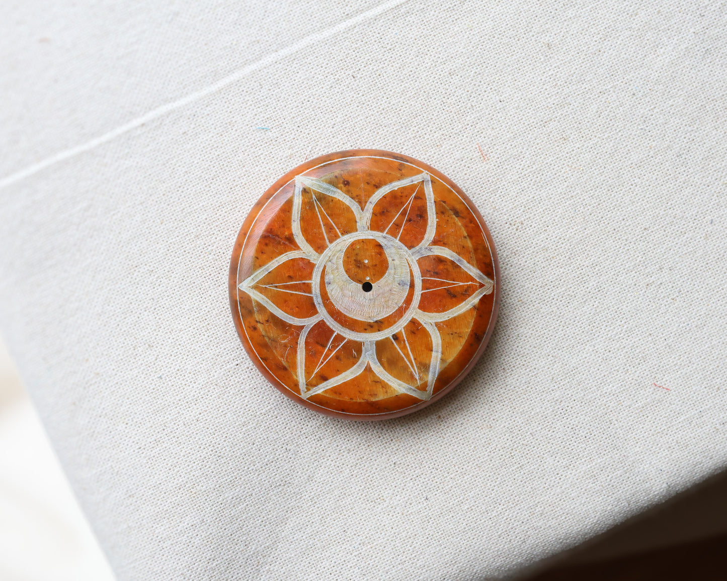 Chakra Soapstone Incense Holder